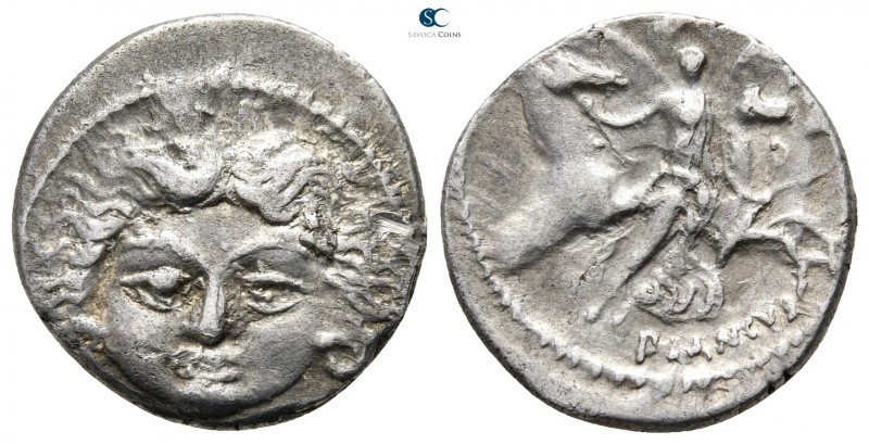 L. Plautius Plancus 47 BC. Rome
Denarius AR

18 mm., 3,49 g.

Head of Medus...