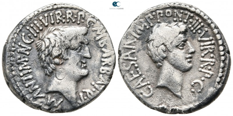 Marc Antony and Octavian 41 BC. Spring-early summer 41 BC, M. Barbatius Pollio, ...
