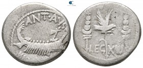 Marc Antony 32-31 BC. Rome. Denarius AR