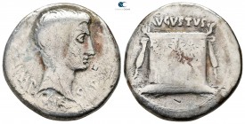 Augustus 27 BC-AD 14. Struck circa 24-20 BC. Ephesus. Cistophorus AR