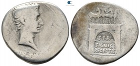 Augustus 27 BC-AD 14. Struck 19-18 BC. Pergamum. Cistophorus AR