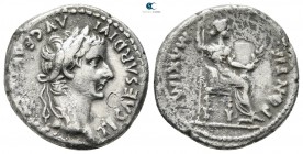 Tiberius AD 14-37. “Tribute Penny” type. Struck AD 18-35. Lugdunum (Lyon). Denarius AR