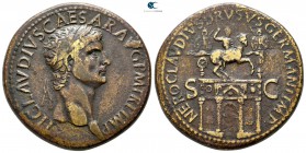 Claudius AD 41-54. Rome. Sestertius Æ