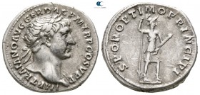 Trajan AD 98-117. Stuck AD 103-108. Rome. Denarius AR