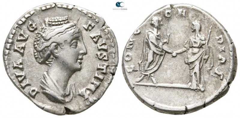 Diva Faustina I Died AD 140-141. Struck under Antoninus Pius. Rome
Denarius AR...