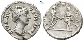 Diva Faustina I Died AD 140-141. Struck under Antoninus Pius. Rome. Denarius AR