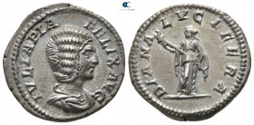 Julia Domna AD 193-217. Struck under Caracalla, AD 211-215. Rome. Denarius AR