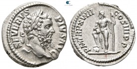 Septimius Severus AD 193-211. Struck AD 210. Rome. Denarius AR