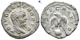 Septimius Severus AD 193-211. Struck under his son Caracalla. Rome. Denarius AR