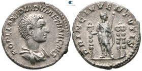 Diadumenian, as Caesar AD 217-218. Rome. Denarius AR