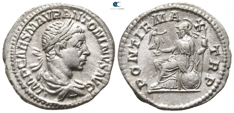Elagabalus AD 218-222. Struck AD 218. Rome
Denarius AR

18 mm., 2,24 g.

• ...