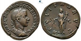 Gordian III AD 238-244. Rome. Sestertius Æ