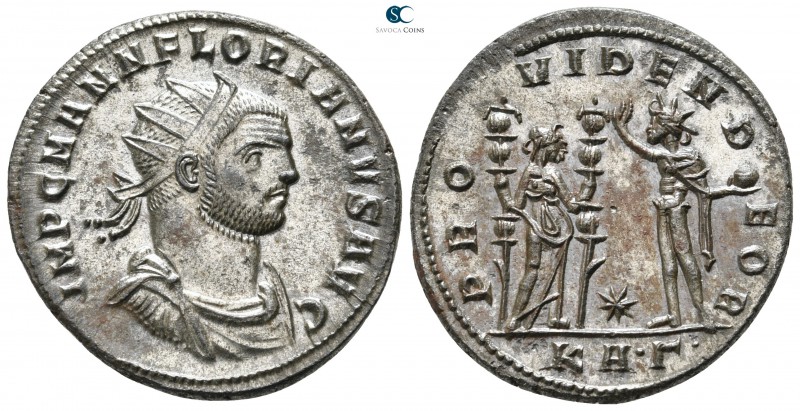 Florianus AD 276. Serdica
Antoninianus Æ silvered

23 mm., 3,86 g.

IMP C M...
