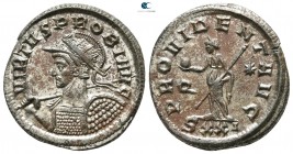 Probus AD 276-282. Struck AD 277. Ticinum. Antoninianus Æ silvered