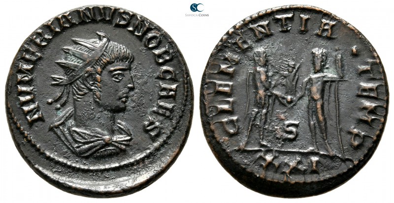 Numerian, as Caesar AD 282-283. Cyzicus
Antoninianus Billon

22 mm., 3,83 g....