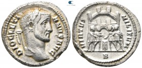 Diocletian AD 284-305. Rome. Argenteus AR