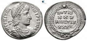 Constantius II AD 337-361. Struck AD 351-355. Constantinople. 1st officina. Siliqua AR