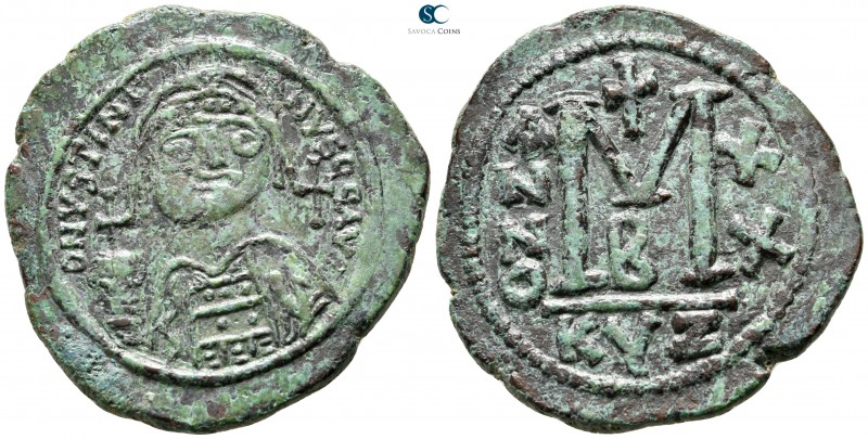 Justinian I AD 527-565. Cyzicus
Follis Æ

38 mm., 19,79 g.

D N IVSTINIANVS...