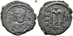 Tiberius II Constantine AD 578-582. Dated RY 7=AD 580/1. Constantinople. 2nd officina. Follis Æ