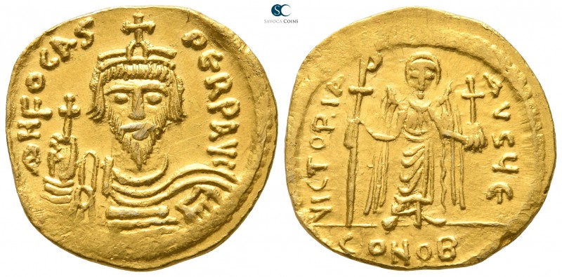 Phocas AD 602-610. Struck AD 607-609. Constantinople. 5th officina
Solidus AV
...