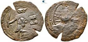 Baldwin II AD 1100-1118. Edessa. Follis Æ