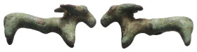 Weight 2,41 gr - Diameter 20 mm. Archaic Period Bull Statue, 6th -2nd C. BC.