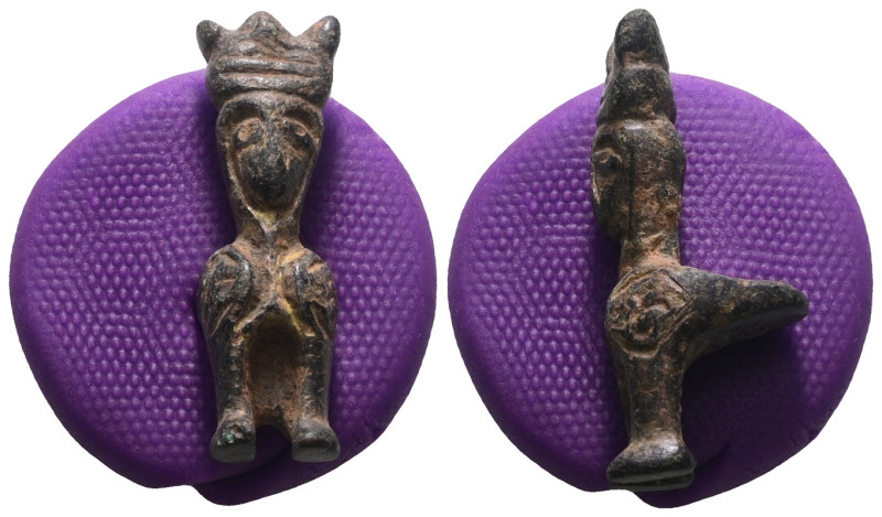 Weight 13,67 gr - Diameter 34 mm. Ancient Bronze Figure.