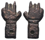 Weight 1,41 gr - Diameter 16 mm. Ancient Bronze Figurine.
