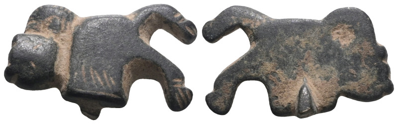 Weight 6,68 gr - Diameter 25 mm. Ancient Bronze Figurine.