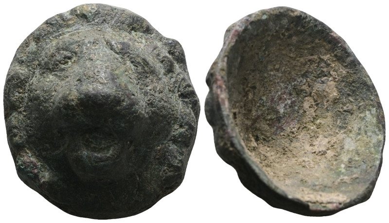 Weight 32,76 gr - Diameter 36 mm. Ancient Bronze Figure