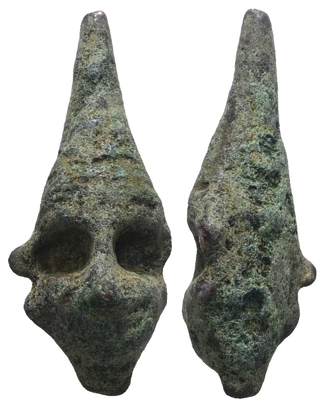 Weight 9,78 gr - Diameter 34 mm. Ancient Bronze Figure.