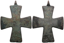 Weight 113,53 gr - Diameter 99 mm. BYZANTINE EMPIRE.Cross.(8th-10th century).Ae. Sold as seen.