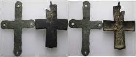 2 pieces, sold as seen. BYZANTINE EMPIRE.Cross.(8th-10th century).Ae. Sold as seen.