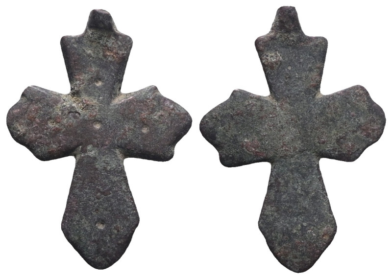Weight 4,21 gr - Diameter 35 mm.BYZANTINE EMPIRE.Cross.(8th-10th century).Ae. So...