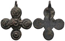 Weight 5,91 gr - Diameter 35 mm. BYZANTINE EMPIRE.Cross.(8th-10th century).Ae. Sold as seen.