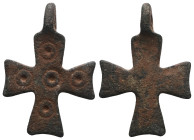Weight 3,22 gr - Diameter 27 mm. BYZANTINE EMPIRE.Cross.(8th-10th century).Ae. Sold as seen.