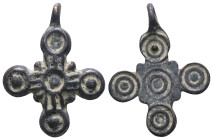 Weight 6,50 gr - Diameter 36 mm. BYZANTINE EMPIRE.Cross.(8th-10th century).Ae. Sold as seen.