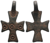 Weight 2,44 gr - Diameter 16 mm. BYZANTINE EMPIRE.Cross.(8th-10th century).Ae. Sold as seen.