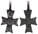 Weight 1,73 gr - Diameter 26 mm. BYZANTINE EMPIRE.Cross.(8th-10th century).Ae. Sold as seen.