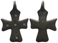 Weight 1,79 gr - Diameter 22 mm. BYZANTINE EMPIRE.Cross.(8th-10th century).Ae. Sold as seen.