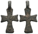 Weight 4,27 gr - Diameter 26 mm. BYZANTINE EMPIRE.Cross.(8th-10th century).Ae. Sold as seen.