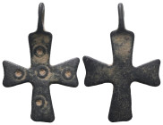Weight 1,91 gr - Diameter 27 mm. BYZANTINE EMPIRE.Cross.(8th-10th century).Ae. Sold as seen.