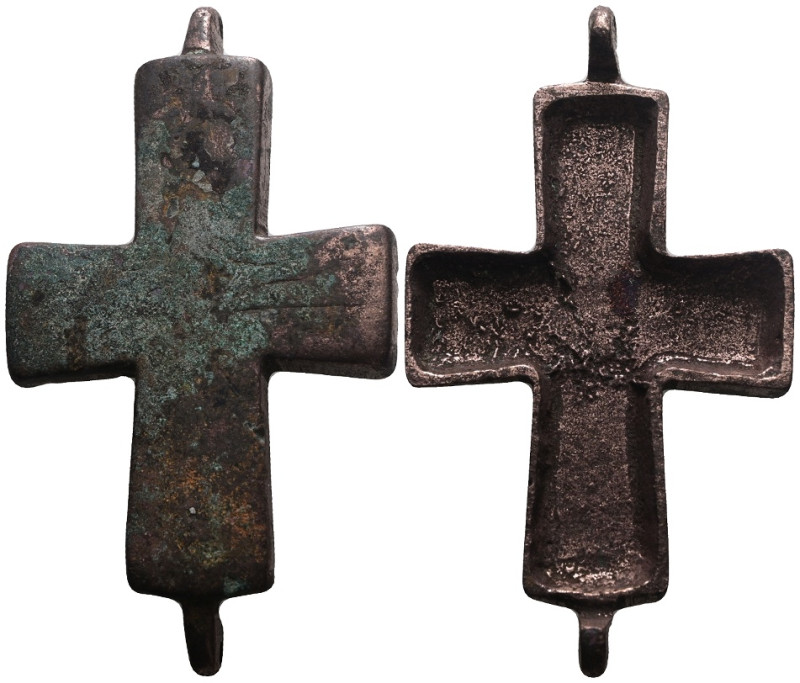 Weight 23,83 gr - Diameter 66 mm. BYZANTINE EMPIRE.Cross.(8th-10th century).Ae. ...