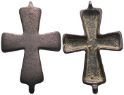Weight 9,07 gr - Diameter 50 mm. BYZANTINE EMPIRE.Cross.(8th-10th century).Ae. Sold as seen.