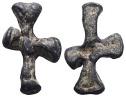 Weight 11,16 gr - Diameter 29 mm. BYZANTINE EMPIRE.Cross.(8th-10th century).Ae. Sold as seen.