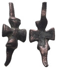 Weight 1,45 gr - Diameter 22 mm. BYZANTINE EMPIRE.Cross.(8th-10th century).Ae. Sold as seen.