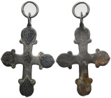 Weight 4,59 gr - Diameter 54 mm. BYZANTINE EMPIRE Silver Cross.(8th-10th century).Ae. Sold as seen.