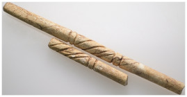2 pieces, sold as seen. ANCIENT Bone. No return.