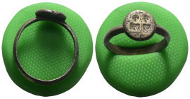 Weight 2,61 gr - Diameter 20 mm. Ancient Bronze Ring.