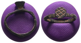 Weight 2,64 gr - Diameter 22 mm. Ancient Bronze Ring.